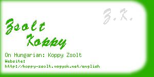 zsolt koppy business card